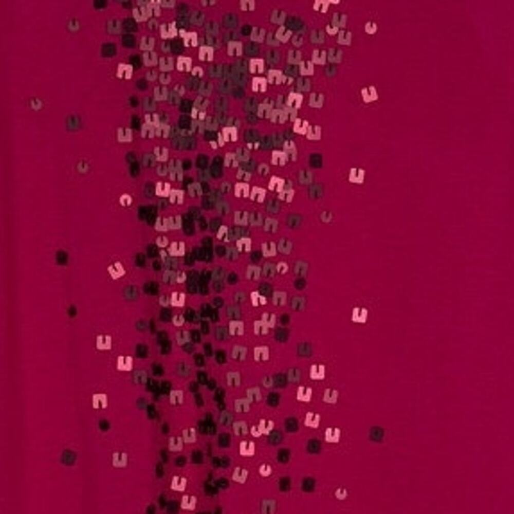 Mossimo Sleeveless Tunic Sequins Lightweight Tank Top Blouse M Fuchsia Pink - Picture 10 of 15